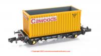 RT-PFA001-D Revolution Trains PFA 2 Axle Container Flat Triple Pack - Cawoods Yellow